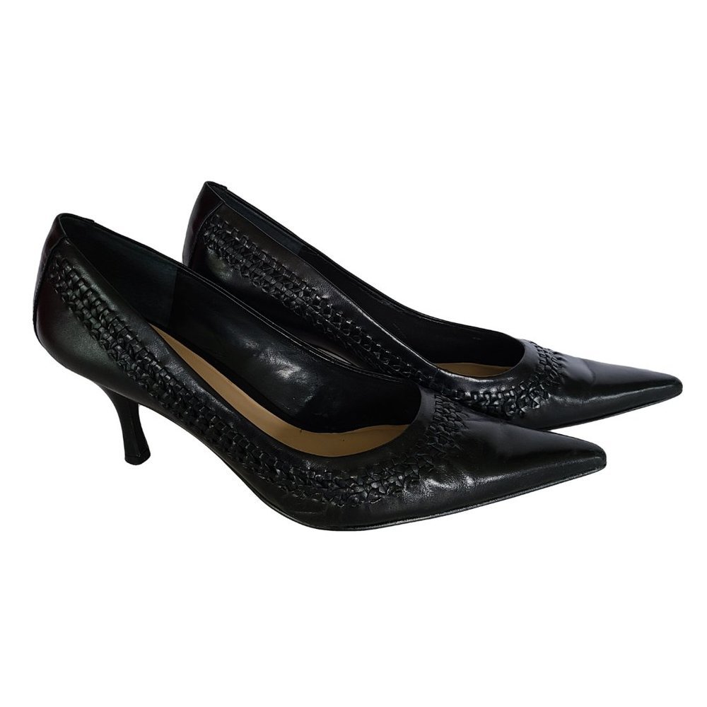 NINE WEST Black "Nilesh" Pointed Toe Heels 8.5
